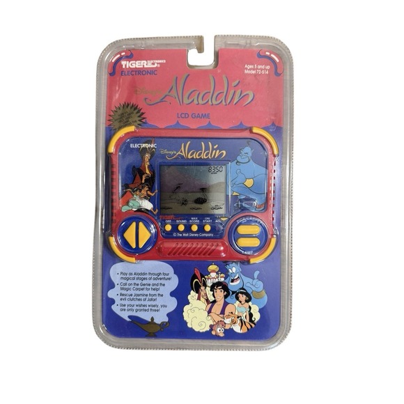 Rare NEW Sealed 1993 Tiger Electronics Disney Aladdin LCD Handheld Game - Picture 1 of 5